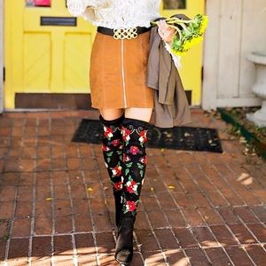 Sam Edelman Embroidered Over The Knee Boots